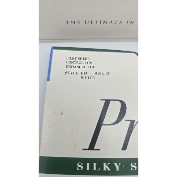 EF 1995 Hanes Silk Reflections PEARL & Profiles WHITE Control Top / lot of 3 - Picture 5 of 9